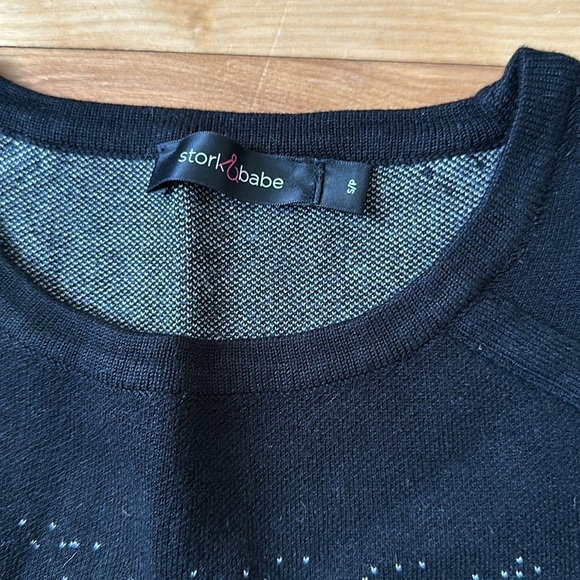 Stork & Babe Maternity Dress Size Small Heavy Spandex Material - Picture 2 of 9